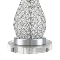 360 Lighting Sergio Modern Table Lamps Set Of 2 With Round Risers 24 1/2" High USB Port Acrylic White Drum Shade For Bedroom Living Room Desk House -360 Lighting Outlet Store GUEST e2ac572a c7b4 4e7e a677 b3174c16db6d