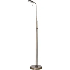 360 Lighting Regan Traditional Pharmacy Floor Lamp 59" Tall Dark Brass Metal LED Adjustable Gooseneck Head For Living Room Reading Bedroom Office -360 Lighting Outlet Store GUEST e9ea09e4 77e6 4dfb a7a2 0e5bad7c2c46
