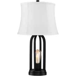 360 Lighting Marcel Industrial Table Lamps 24 1/4" High Set Of 2 Black With USB Charging Port And Nightlight LED Cream Shade For Bedroom Bedside Desk 12 360 Lighting Marcel Industrial Table Lamps 24 1/4" High Set Of 2 Black With USB Charging Port And Nightlight LED Cream Shade For Bedroom Bedside Desk -360 Lighting Outlet Store GUEST ea3a164c fa0b 40e2 a3ea 4302b9441968