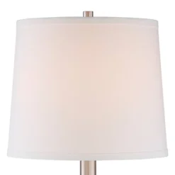 360 Lighting Camile Modern Table Lamps 25" High Set Of 2 Brushed Nickel With Table Top Dimmers USB Charging Port Off White Drum Shade For Office Desk -360 Lighting Outlet Store GUEST ee4c9cf7 4a71 4709 ab9a e3351799d9d9