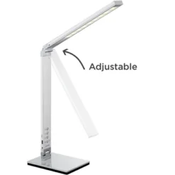 360 Lighting Jett Modern Desk Lamp 16 1/2" High Silver With USB Port And Nightlight LED Dimmer Touch On Off For Bedroom Bedside Nightstand Family Home -360 Lighting Outlet Store GUEST f4554cd8 3b10 4bd7 92d5 9126b5b1a61c