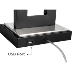 360 Lighting Neil Modern Rustic Table Lamp 26" High Black Metal With USB Charging Port White Rectangular Shade For Bedroom Living Room Bedside Desk 11 360 Lighting Neil Modern Rustic Table Lamp 26" High Black Metal With USB Charging Port White Rectangular Shade For Bedroom Living Room Bedside Desk -360 Lighting Outlet Store GUEST fd068bc9 d5b6 48da 8e9c 96a4e51d511f